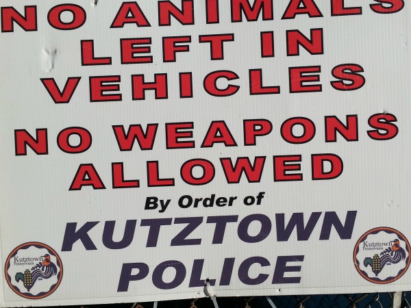 Best Sign ever at the Kutztown Folk Festival