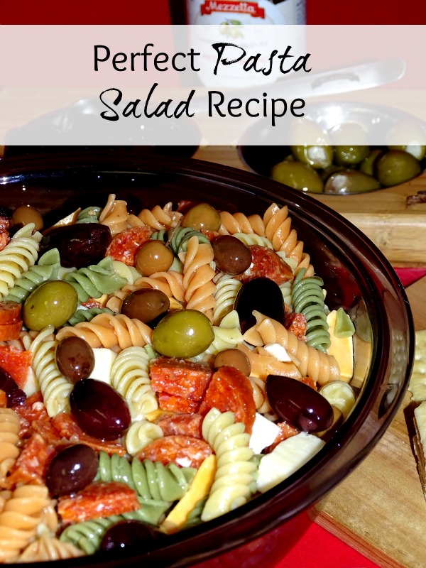 Perfect Pasta Salad Recipe, classic Italian pasta salad. Always a hit, and perfect pasta salad for a picnic or pot luck. 