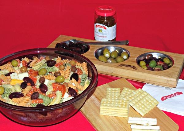 pasta salad with olives