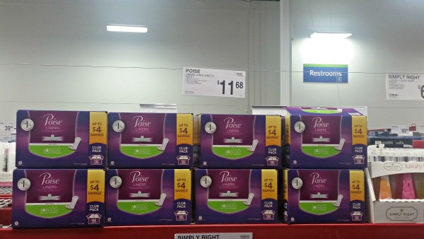 Poise Liners available at Sams Club